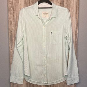 Abercrombie & Fitch Women's Long Sleeve Button-Up Shirt - Size Medium